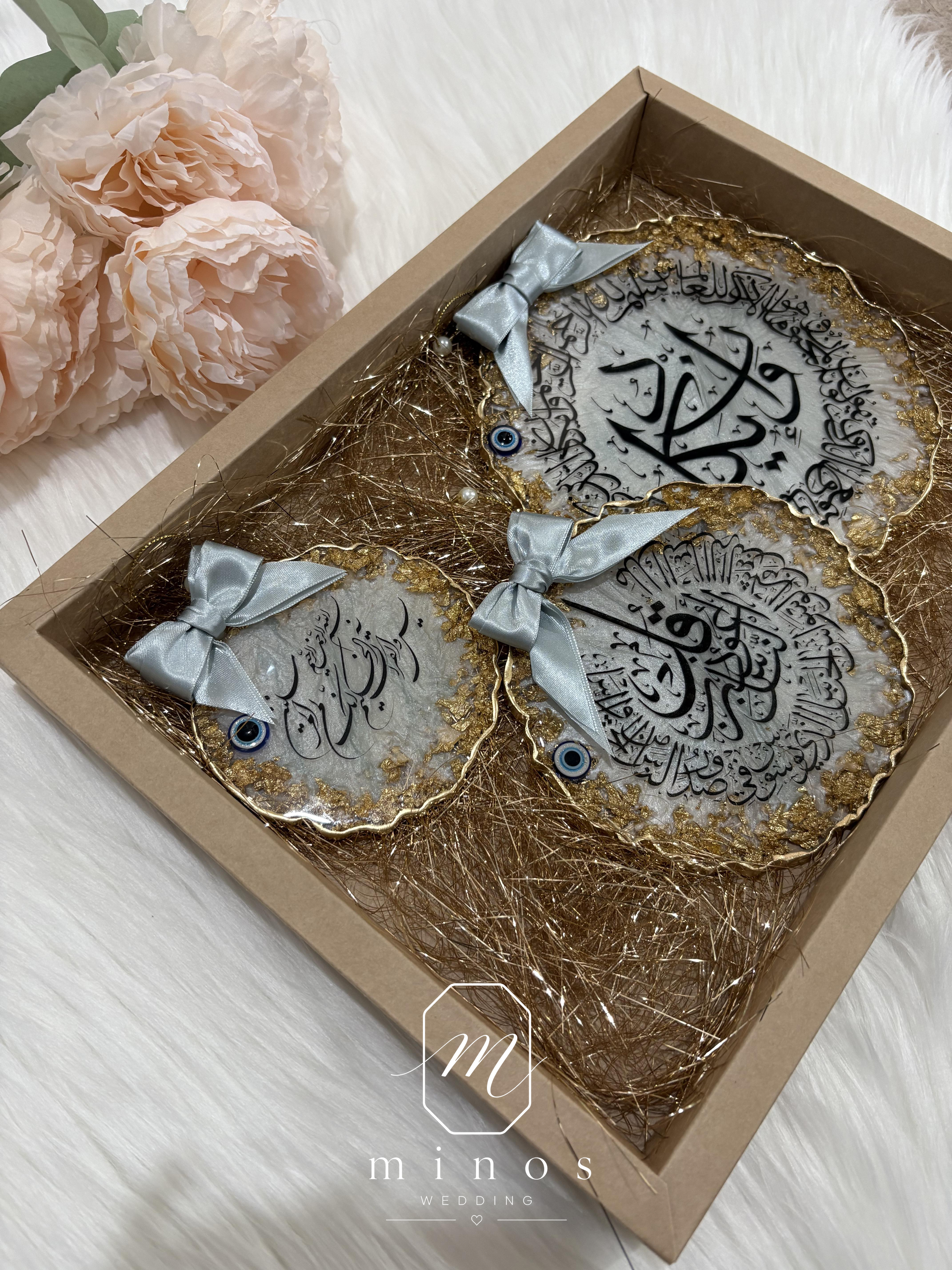 ست سه عددی تابلو رزینی قرآنی و مذهبی