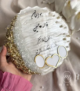 استند اثر انگشت رزینی کریستالی - مدل2