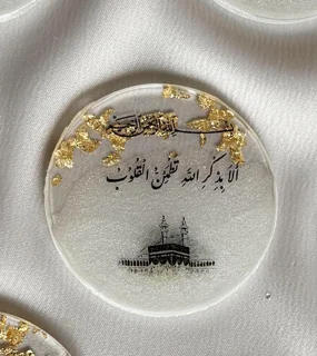 گیفت رزینی با طرح کعبه -5سانتی -مدل2
